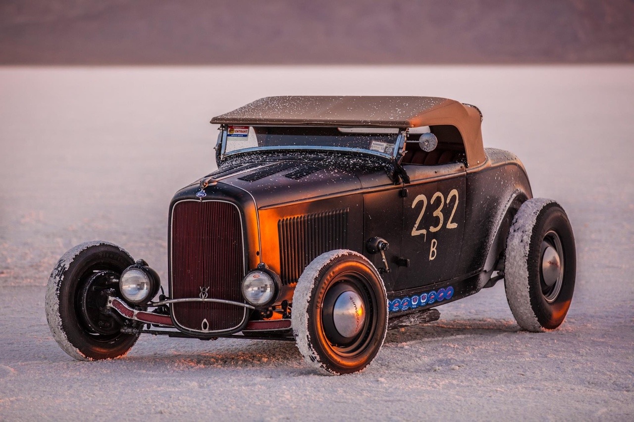 hotrodzandpinups: Morning on the flats