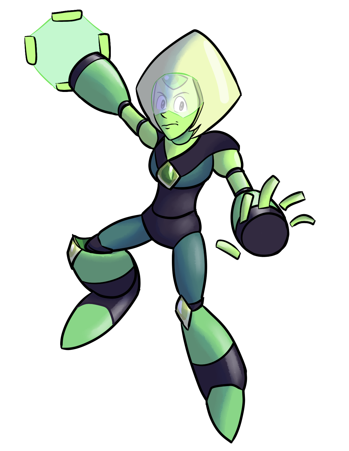 jer-artspat:  you know how a lot of people are pointing out that peridot looks like