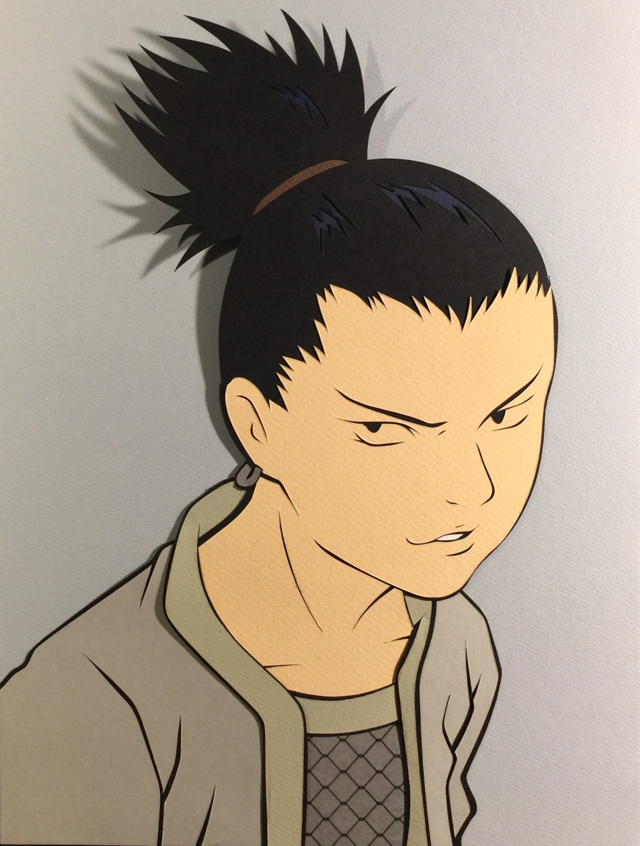 Docgold13 Naruto Shikamaru Nara 奈良シカマル Paper Cut Out