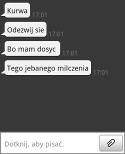 Patrzymy sobie w oczy, bojąc sie miłości..