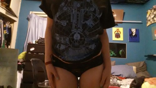 smileprettybaby:  So here’s my surprise to shade. a ridiculously amazing millennium falcon shirt.