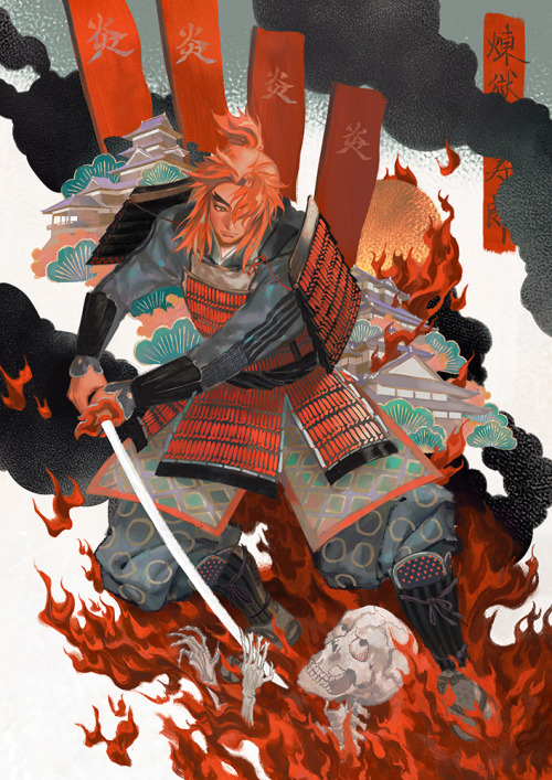 mcmeao:Sengoku period flame and water pillar 