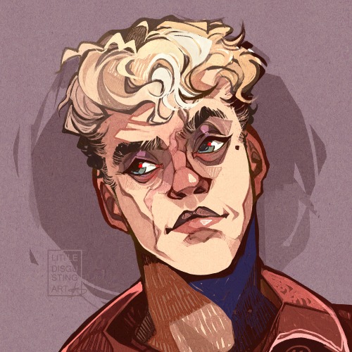Finishing Some Comms Before The Month Ends! A Headshot For @/sunnyd0g Of @/klechkodav's OC! (nicknames
