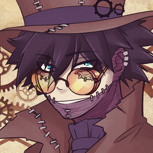 sugarforkfull:userpic set i made as scratch goal for steampunk zine! They are now free to use yeyesy