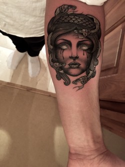 fuckyeahtattoos:  My Medusa. Done by Lauren