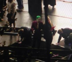 supermanspoilers:  The Joker (Jared Leto) on the set of “Suicide Squad”. Toronto, Canada. (via Marianne Dimian)