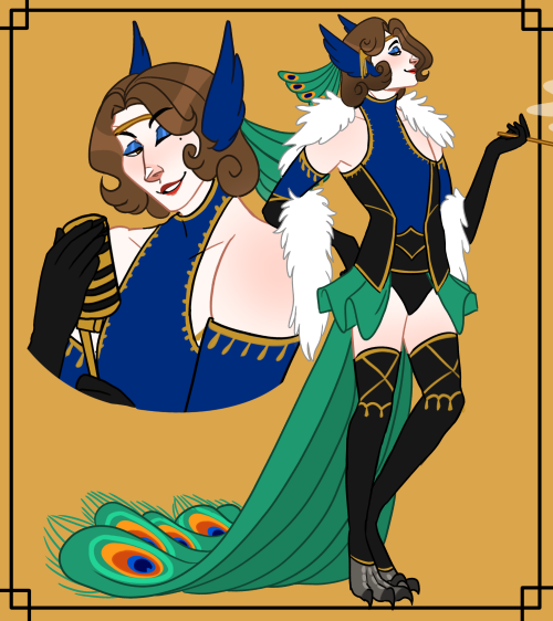 morilock:arcane s/i!! theyre a peacock vastaya performer whos definitely not getting paid enough