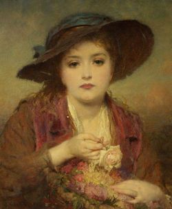 pmikos:  The Flower Girl - George Elgar Hicks                                                                                                                                          