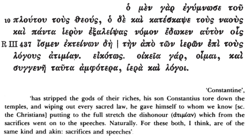 speciesbarocus:- Libanius, Oration 62.