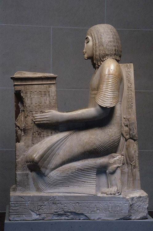 Kneeling Statue of Yuny from the reign of Seti I (1293-1279), New Kingdom 19th Dynasty,Ancient Egypt