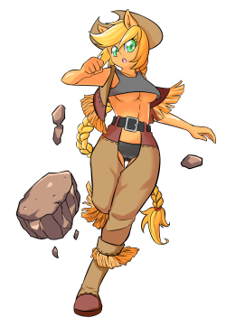 congee-painting:  applejack is a earthbender  &lt;3 &lt;3 &lt;3 &lt;3 &lt;3