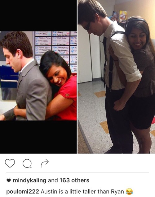 soupsnakessss: Ryan &amp; Kelly costumes Mindy just liked ❤️