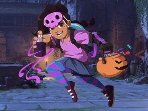 overwatch-lovebirds:The new hero-specific Halloween Update sprays! Orisa, Doomfist, and Sombra! 