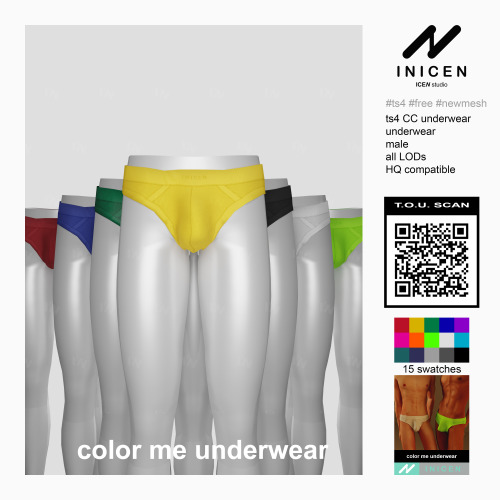 INICEN color me underwearthe sims 4You can read all details in cover photo.thank you for your suppor