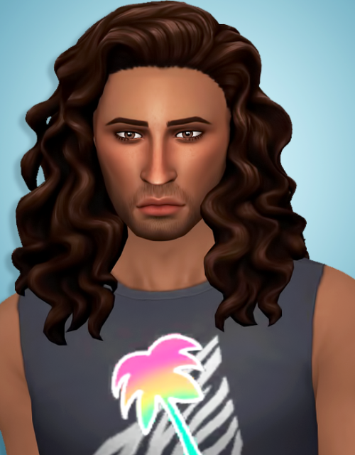 wild-pixel:  Pace Hair @lalonganizauwu asked if I could make a version of my Paisley Hair for males 