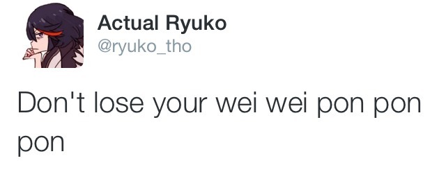 makaiwars:  This was overdue- Part 4 of tweets from the parody Ryuko twitter! +1