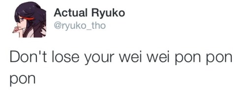 makaiwars:  This was overdue- Part 4 of tweets from the parody Ryuko twitter! +1 from a really great parody SenketsuPart 3