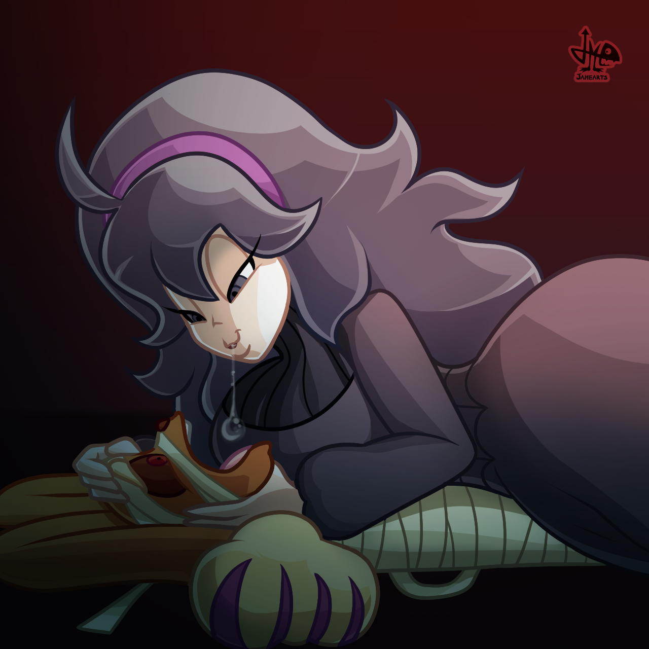 jamearts: [C] Hex Maniac’s got ya! by JAMEArts Commission for PoisonSkunkKingDon’t