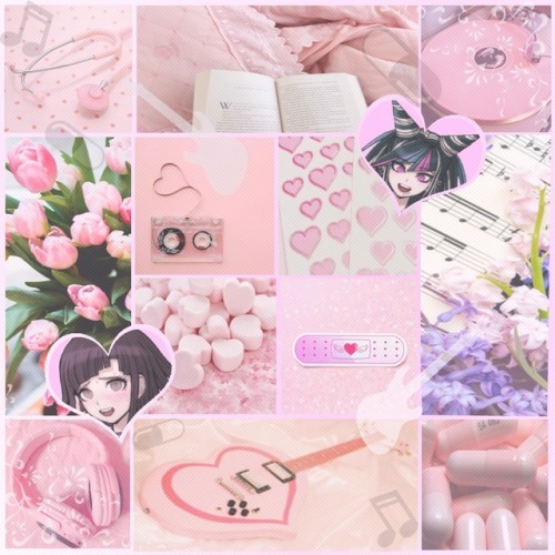 kamumaedaihara-kin-help:~Ibuki x Mikan Aesthetic in soft pink for anon!~ Wrow, my very first post 