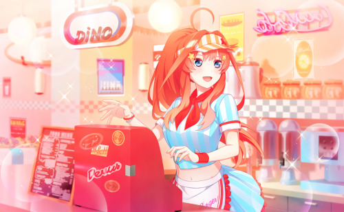 RECOLORED |  Burger Shop   ↳ ☆ ° Itsuki Nakano ♡ ° ☆