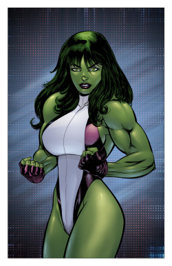 powerviking:  She Hulk by Justice 41 Colored