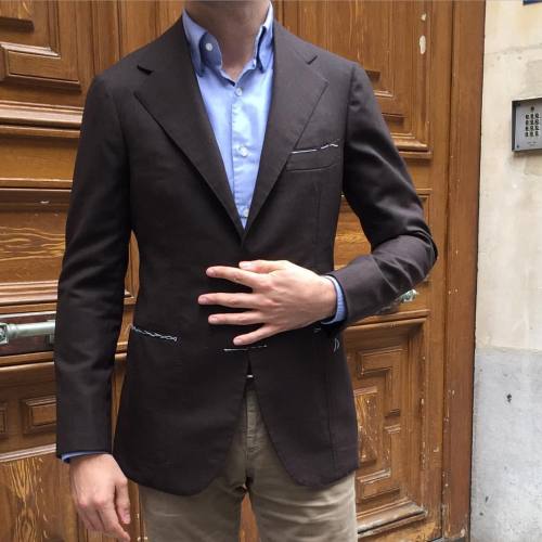 1st fitting and already perfect by @sartoria_dalcuore @jeanmanuelmoreau - #wiwt #lookbook #apparel #