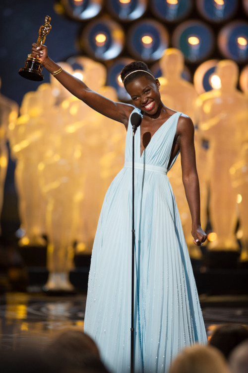 jaiking:  because-blackgirls-duh:  theacademy:  Lupita Nyong’o on her big night.  because-blackgirls-duh.tumblr.com  Follow me at http://jaiking.tumblr.com/ You’ll be glad you did.  Simply beautiful