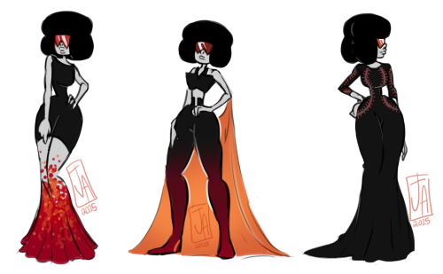 juniperarts:Fashionable Fusion Gems. *click for better viewing*Crystal Gems Version