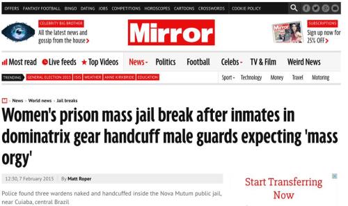 XXX ladygolem:kellysue:bitchplanet:http://www.mirror.co.uk/news/world-news/womens-prison-mass-jail-break-5120591Without photo