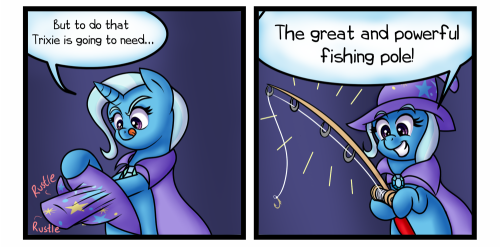 outofworkderpy:  Derpy: …Well  that’s a mouthful! XD  <<Start | <Magic Show Arc Patreon Link   >w<!
