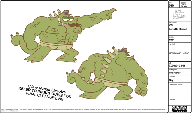  Here&rsquo;s a reference sheet picture of a character from OK, KO, Chameleon
