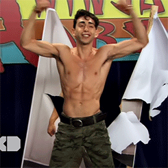 Mateo Arias shirtless