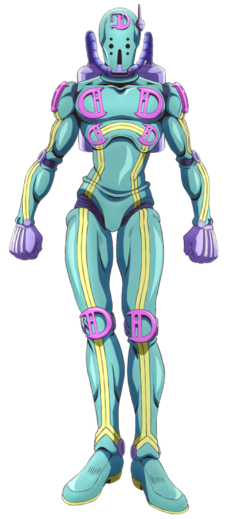 highdio:Diver Down, Star Platinum and Weather Report models (transparent), Stone Ocean Anime.