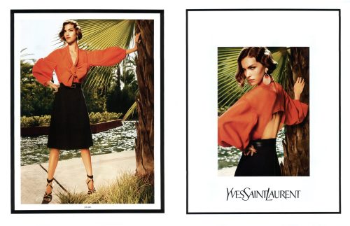 Yves Saint Laurent . Ad campaign SS11Creative Director: Stefano PilatiPhotos: Inez van Lamsweerde an