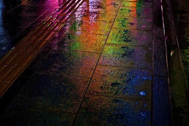 aestheticgoddess:  Neon Lights In The Streets As It Rains by Simon Read Portfolio