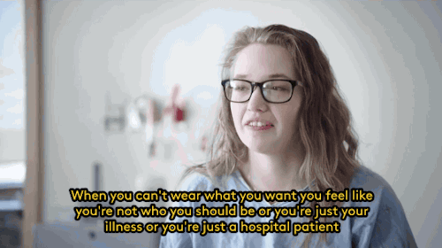 sapphireclawe:  chronically-something:  refinery29:  If you’re healthy you probably don’t realize how demoralizing it is to spend all day in a hospital gown But now a new collaboration is designing fashionable hospital gowns to encourage sick teens