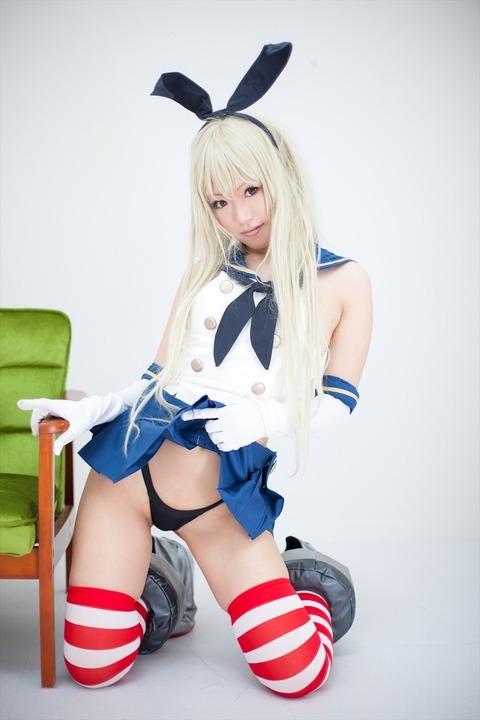 Apparently she’s called Shimakaze and is associated with a super-destroyer battleship in the Kancolle world. Weird.