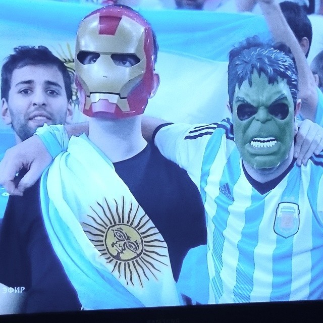 #IronMan &amp; #Hulk  #GERARG #ARG #Argentina  ⚽ #football #Brazil2014