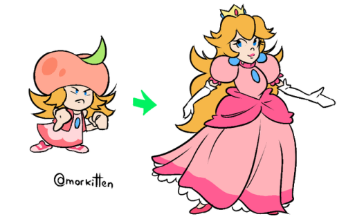 Does Peachette’s existence mean that Princess Peach was a small gremlin at some point?? I’d imagine 