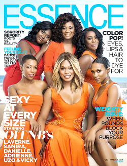 wocinsolidarity:  Danielle Brooks, Adrienne Moore, Uzo Aduba, Samira Wiley, Laverne Cox &amp; Vicky Jeudy on the July cover of Essence magazine [x]  &lt;333