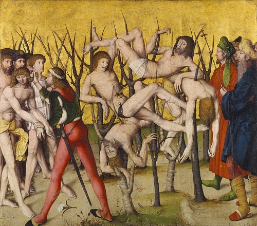maertyrer:  Master of the CarnationMartyrdom of the Ten Thousand circa 1508/1509 