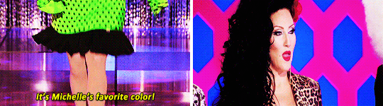 comeonkatya:  amorremanet: Michelle Visage + hating green (dedicated to @genresavvygentleman)
