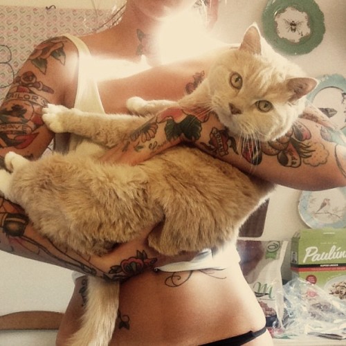 tattoodlove:  🍏💞🐱 - @eppelmos- #webstagram