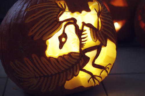 snakeybones:Attempt at carving an Archaeopteryx I am pretty pleased with the result!