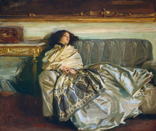 John Singer Sargent (1856-1925), Nonchaloir (Repose), 1911, oil on canvas, 63.8 x 76.2 cm. National 