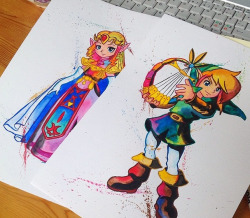 nintendocafe:Art inspired by the The Legend of Zelda: Oracle of AgesCreated by talented artist Lisa-Marie Melin