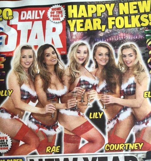 Porn photo Happy New Year! On the front of the #dailystar