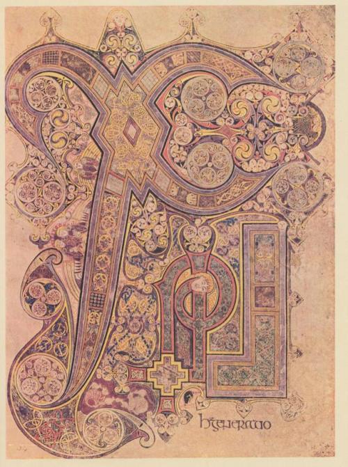 mademoisellelapiquante:  theladyintweed:  mademoisellelapiquante:  The Lindisfarne Gospels - c. 700 Northumbria, England  I think the third page is actually the Chi Ro page from the Book of Kells, an Irish manuscript.   I was afraid of that! I realized
