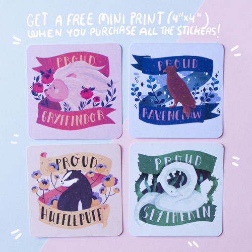 Guyyys!! The Harry Potter stickers are already in the shop! I’ve made two different sets, pack