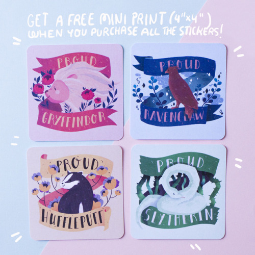 Guyyys!! The Harry Potter stickers are already in the shop! I&rsquo;ve made two different sets, pack